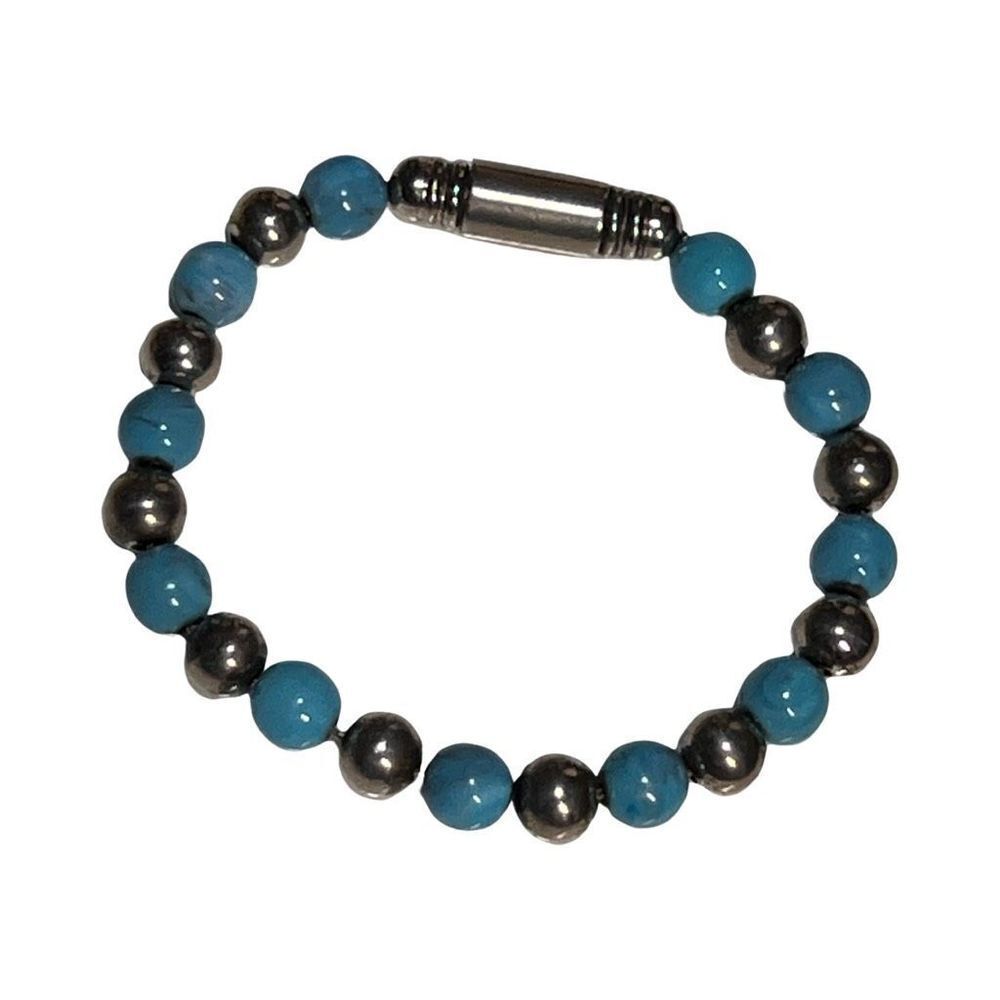Hematite Beaded Magnetic Therapy Turquoise Unity Bracelet Unisex Healing Jewelry